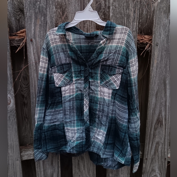 A.n.a Plaid Shirt - Picture 1 of 6